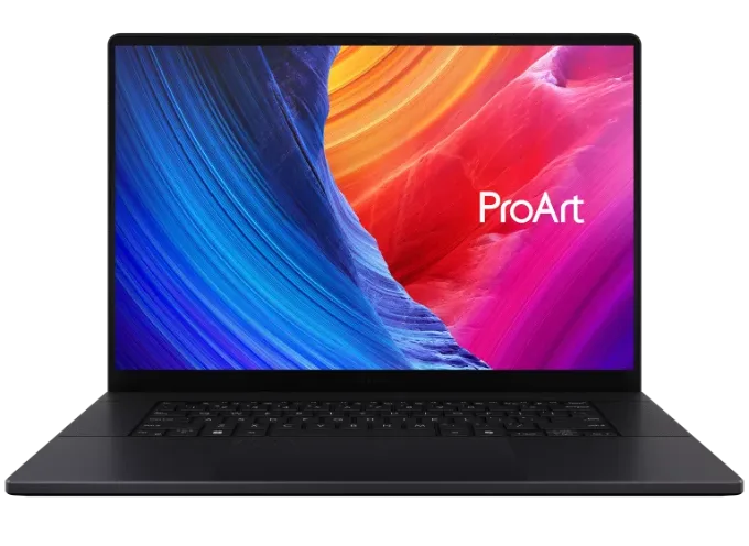 Notebook ASUS ProArt P16 aberto